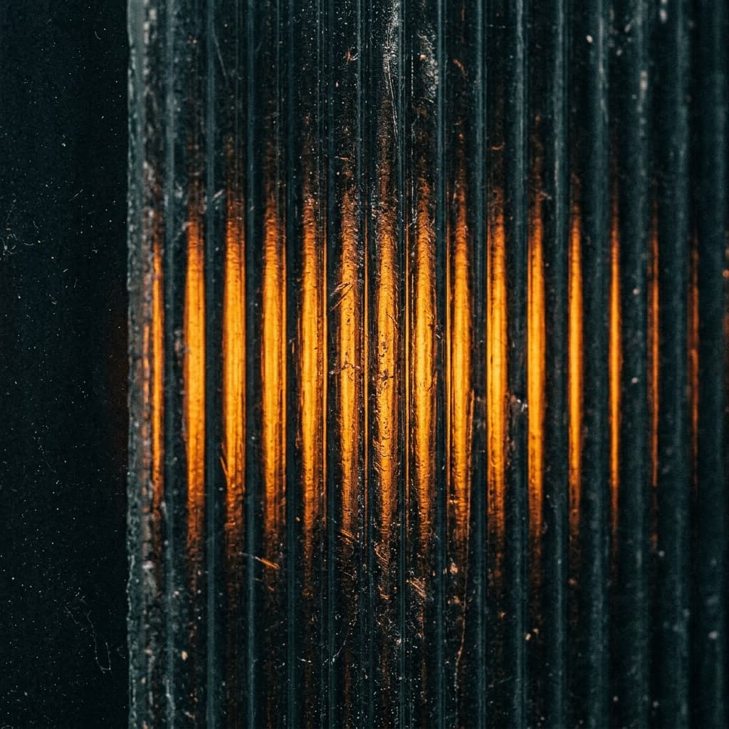 Ribbed glass texture